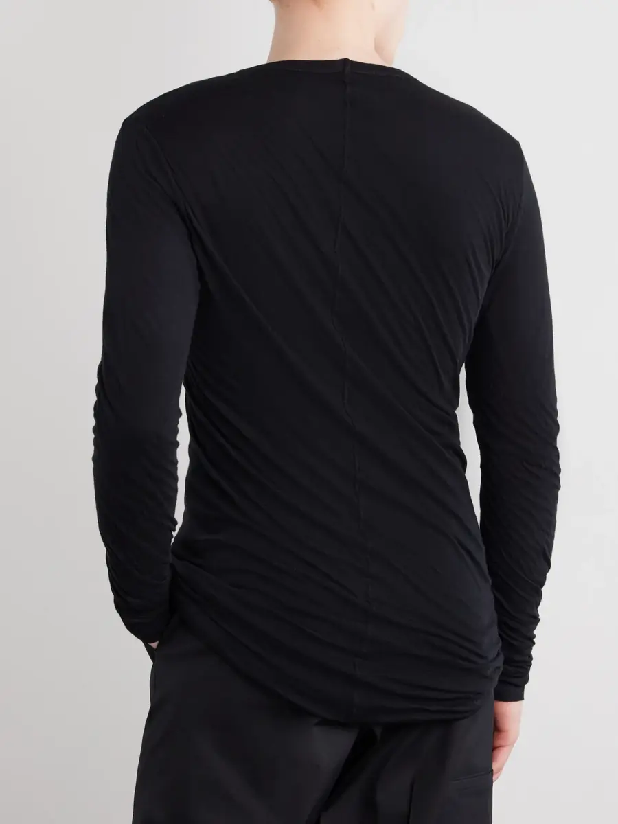 Rick Owens Double Cotton T-Shirt - Men | Thumbnail 4 Rick Owens Double Cotton T-Shirt - Men | Thumbnail 4