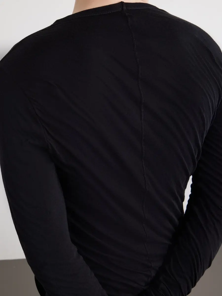 Rick Owens Double Cotton T-Shirt - Men | Thumbnail 5 Rick Owens Double Cotton T-Shirt - Men | Thumbnail 5