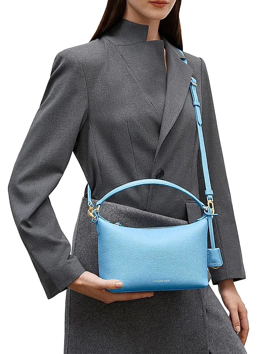 MAISON de SABRÉ Women's Small Leather Soft Hobo Bag | Thumbnail 2 MAISON de SABRÉ Women's Small Leather Soft Hobo Bag | Thumbnail 2