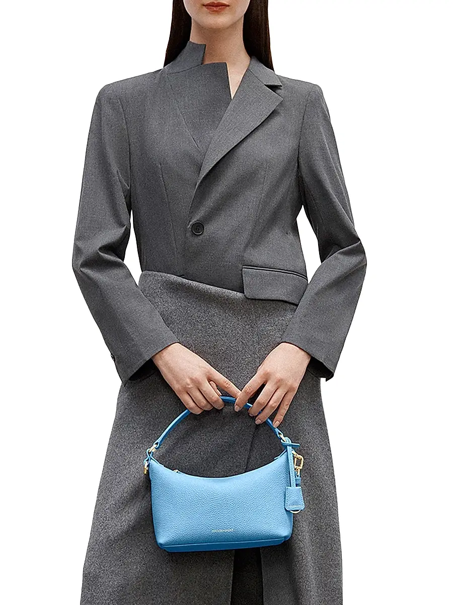 MAISON de SABRÉ Women's Small Leather Soft Hobo Bag | Thumbnail 3 MAISON de SABRÉ Women's Small Leather Soft Hobo Bag | Thumbnail 3