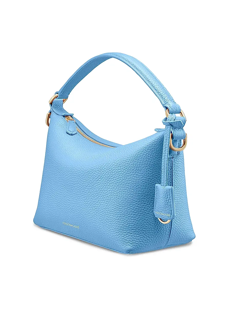 MAISON de SABRÉ Women's Small Leather Soft Hobo Bag | Thumbnail 5 MAISON de SABRÉ Women's Small Leather Soft Hobo Bag | Thumbnail 5