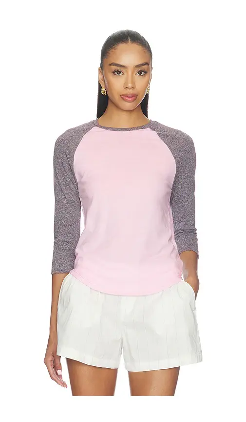 Michael Lauren x REVOLVE Katya Raglan 3/4 Sleeve Tee