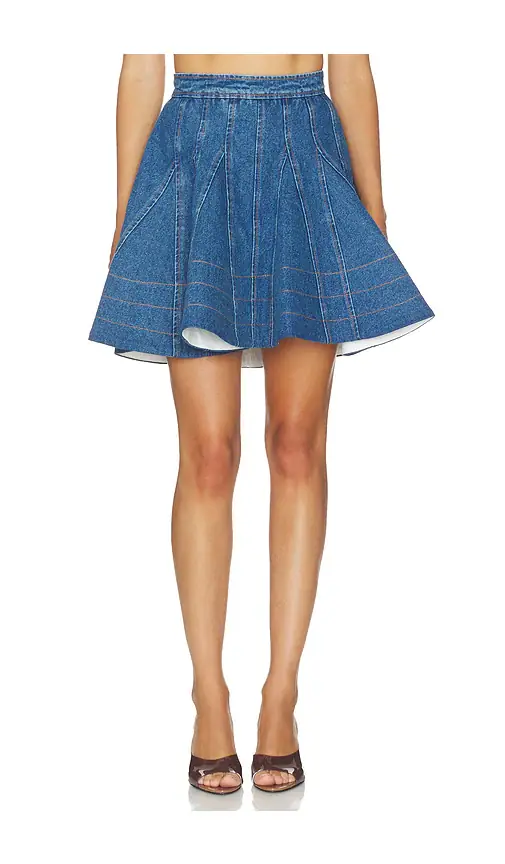 Aknvas Kalle Godet Denim Skirt | Thumbnail 2 Aknvas Kalle Godet Denim Skirt | Thumbnail 2