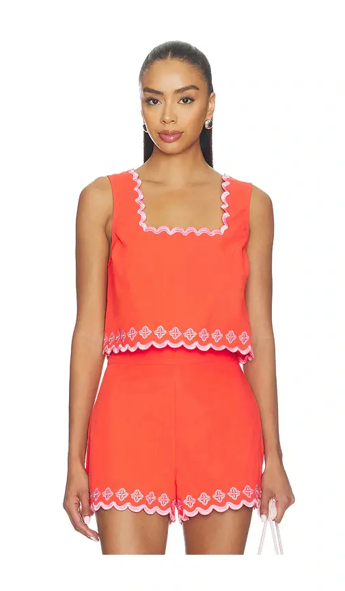 MINKPINK Amaya Embroidered Top | Image 1 MINKPINK Amaya Embroidered Top | Image 1