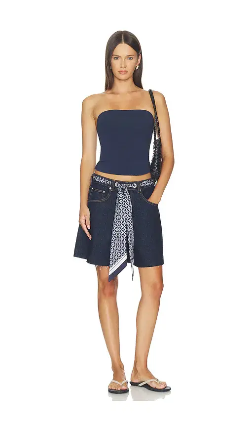 SEROYA Sabrina Boyfriend Shorts With Scarf | Thumbnail 5 SEROYA Sabrina Boyfriend Shorts With Scarf | Thumbnail 5