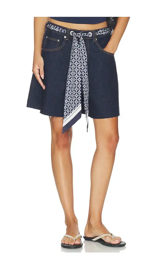 SEROYA Sabrina Boyfriend Shorts With Scarf | Image 1 SEROYA Sabrina Boyfriend Shorts With Scarf | Image 1