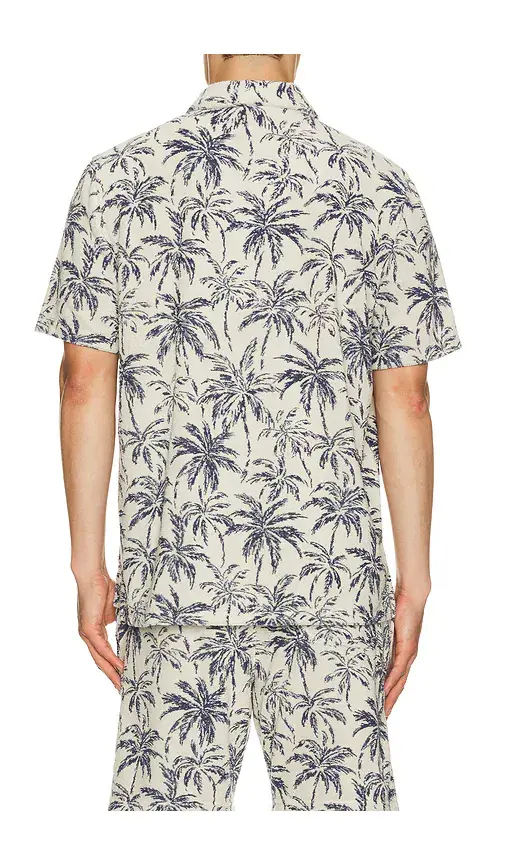 Faherty Short Sleeve Cabana Towel Terry Shirt | Thumbnail 2 Faherty Short Sleeve Cabana Towel Terry Shirt | Thumbnail 2