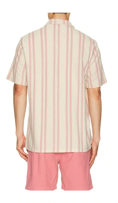 Faherty Short Sleeve Cabana Towel Terry Shirt | Thumbnail 2