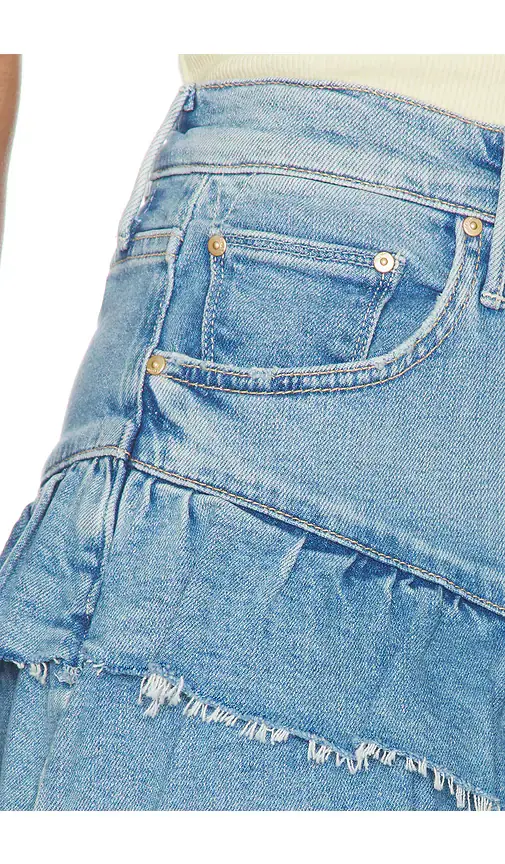 Mother The Ruffle My Feathers Mini Fray Skirt | Thumbnail 6 Mother The Ruffle My Feathers Mini Fray Skirt | Thumbnail 6