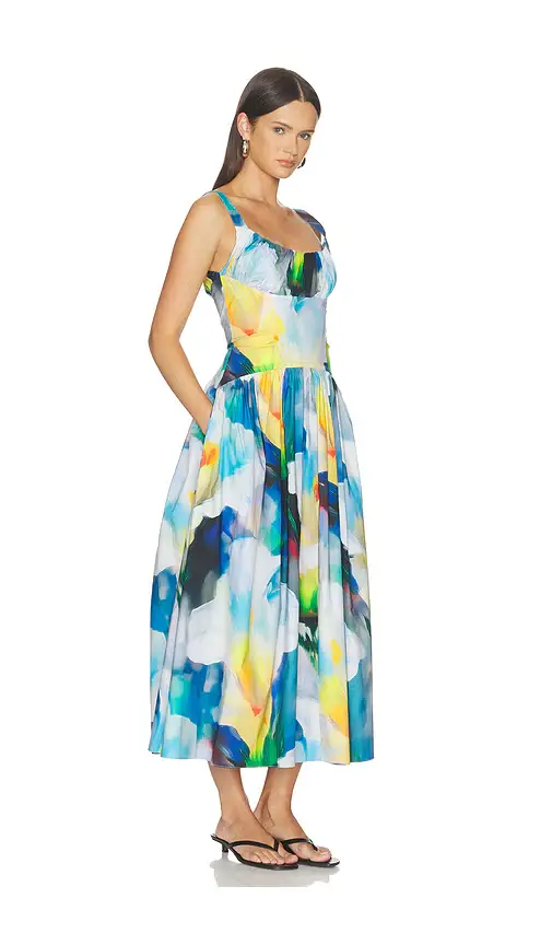 PRABAL GURUNG Ruched Waist Yoke Dress | Thumbnail 2 PRABAL GURUNG Ruched Waist Yoke Dress | Thumbnail 2