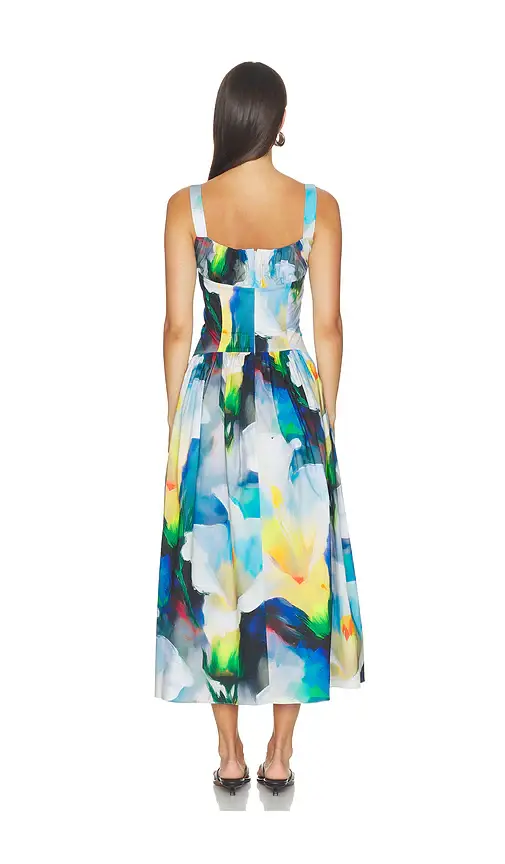 PRABAL GURUNG Ruched Waist Yoke Dress | Thumbnail 3 PRABAL GURUNG Ruched Waist Yoke Dress | Thumbnail 3