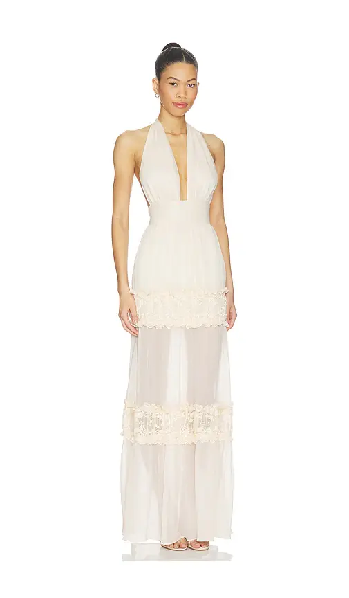 MORE TO COME Solara Halter Gown | Thumbnail 2