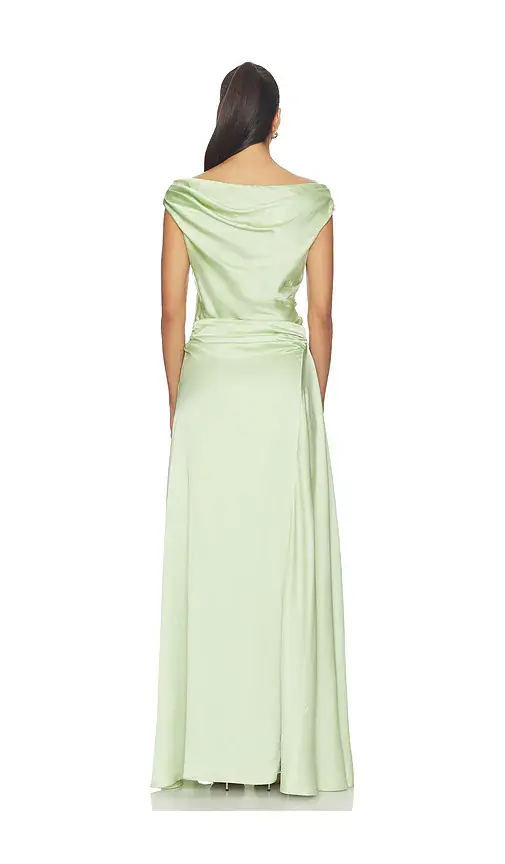 Simkhai Elinne Short Sleeve Gown | Thumbnail 3 Simkhai Elinne Short Sleeve Gown | Thumbnail 3