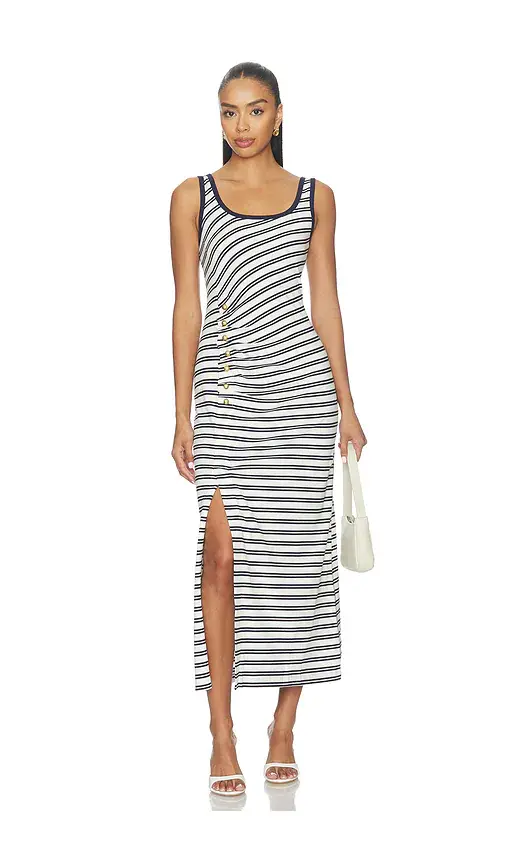 Simkhai Becker Cotton Jersey Midi Dress | Image 1 Simkhai Becker Cotton Jersey Midi Dress | Image 1