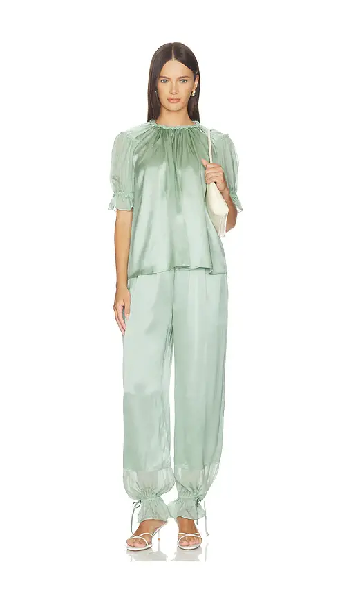 Ulla Johnson Camile Silk Cinched Pant | Thumbnail 5 Ulla Johnson Camile Silk Cinched Pant | Thumbnail 5