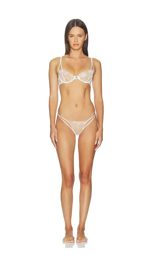 For Love & Lemons Sequin Seashell Underwire Bra | Thumbnail 4
