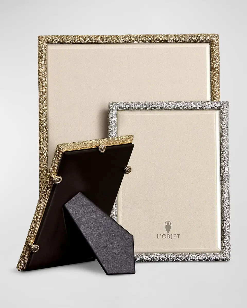 L'Objet Pave Platinum-Plated Frame, 4" x 6" | Thumbnail 2 L'Objet Pave Platinum-Plated Frame, 4" x 6" | Thumbnail 2