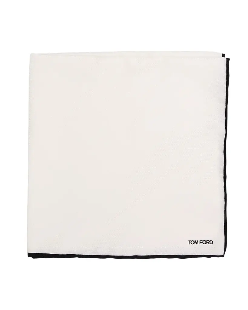 Tom Ford Men's Solid Classic Silk Pocket Square | Image 1 Tom Ford Men's Solid Classic Silk Pocket Square | Image 1