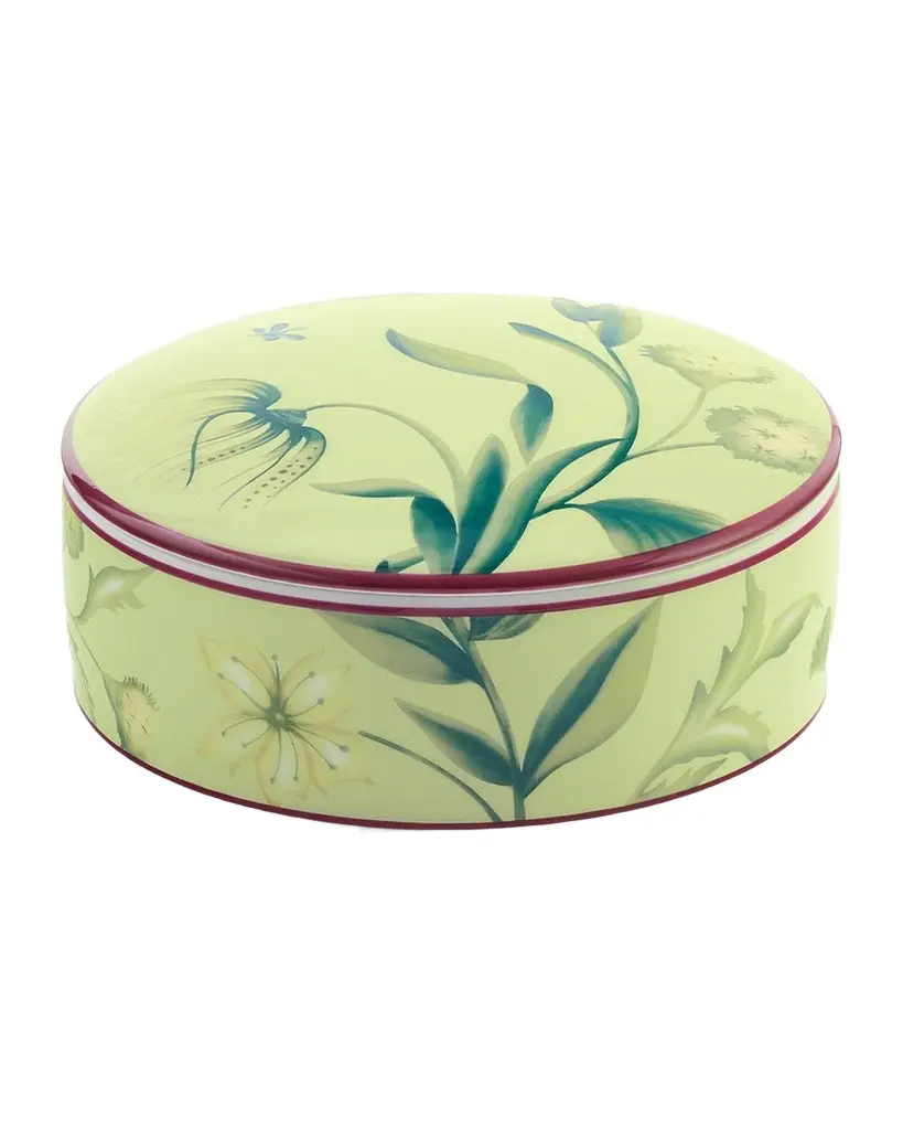 GINORI 1735 Florenza Acanto Round Covered Box