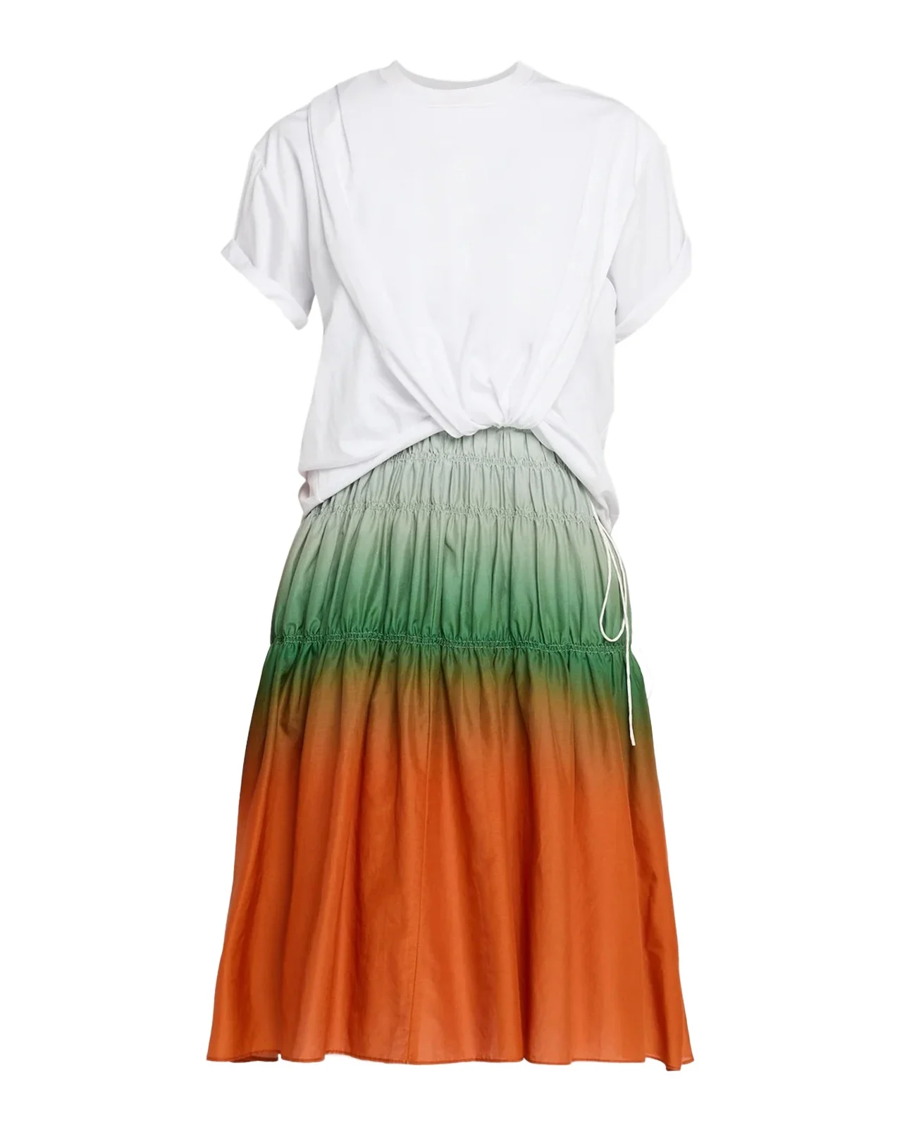 3.1 Phillip Lim Combo Tiered T-Shirt Dress