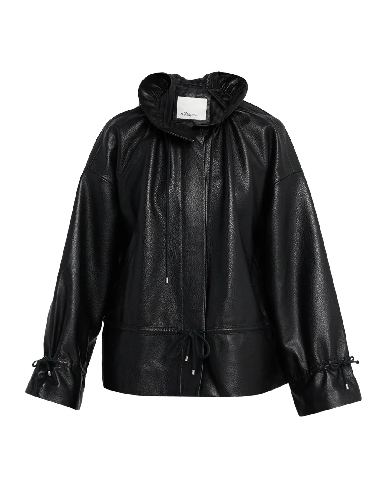 Cinched Leather Jacket Cinched Leather Jacket