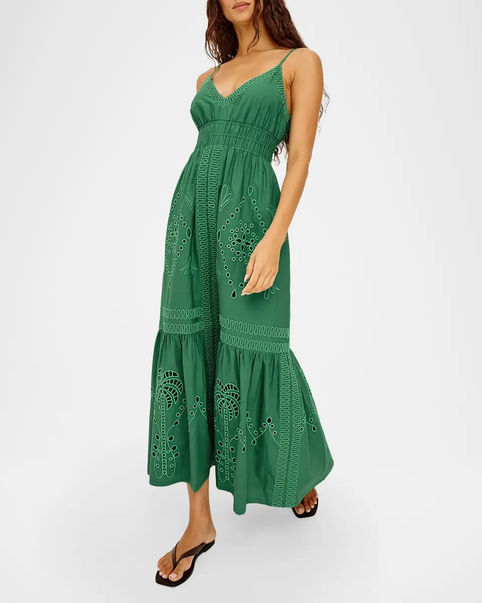 RAILS Blair Embroidered Cotton Maxi Dress | Thumbnail 4 RAILS Blair Embroidered Cotton Maxi Dress | Thumbnail 4
