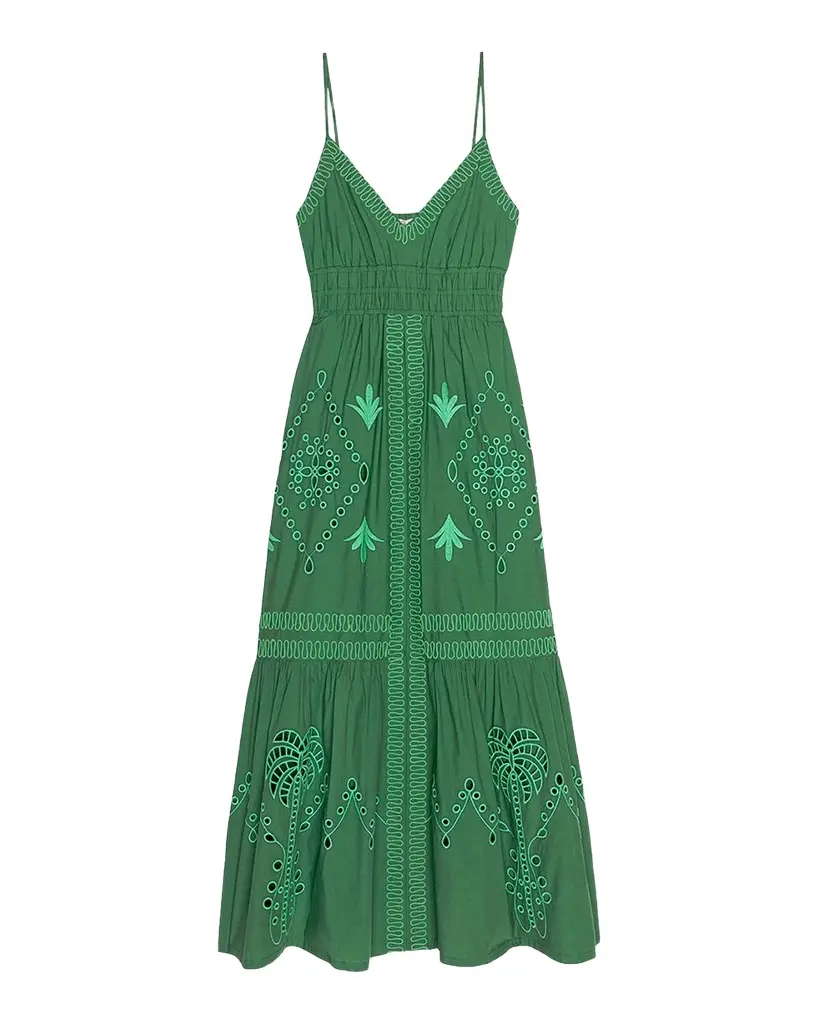 RAILS Blair Embroidered Cotton Maxi Dress | Image 1 RAILS Blair Embroidered Cotton Maxi Dress | Image 1