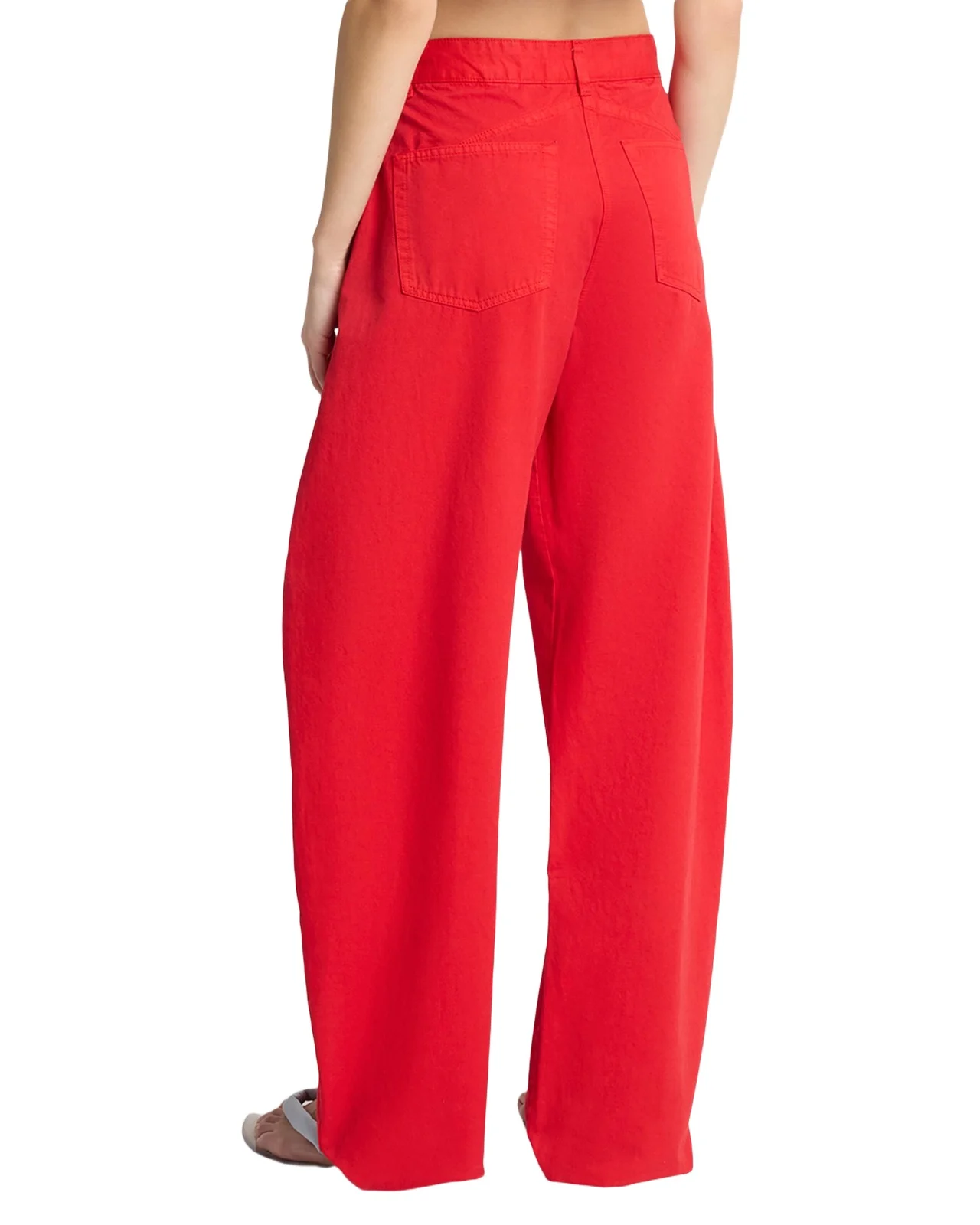 Tinted Denim Barrel-Leg Pants Tinted Denim Barrel-Leg Pants