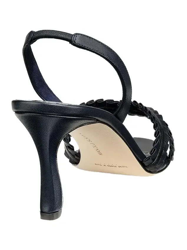 70mm Volusan Leather Slingback Pumps 70mm Volusan Leather Slingback Pumps