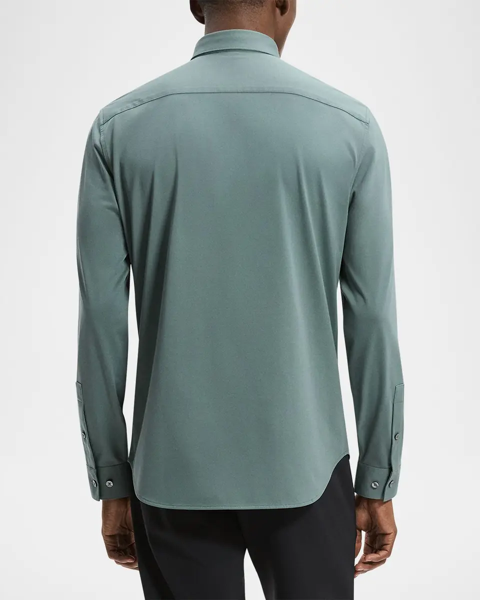 Theory Men's Sylvain Shirt in Structure Knit | Thumbnail 3 Theory Men's Sylvain Shirt in Structure Knit | Thumbnail 3