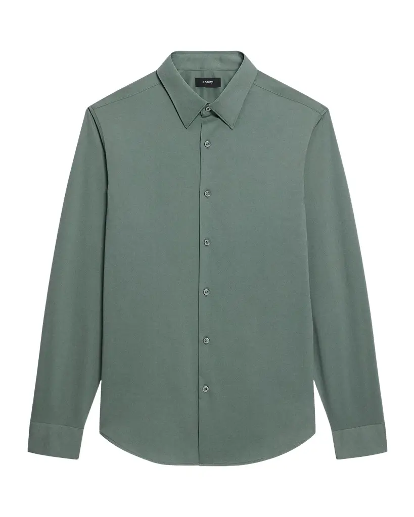 Theory Men's Sylvain Shirt in Structure Knit | Image 1 Theory Men's Sylvain Shirt in Structure Knit | Image 1