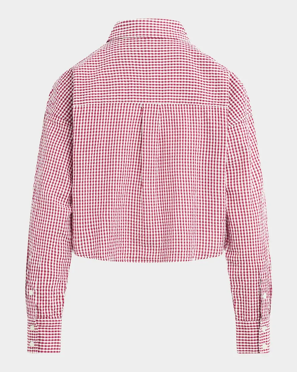 Favorite Daughter The Crop Ex-Boyfriend Gingham Shirt | Thumbnail 5 Favorite Daughter The Crop Ex-Boyfriend Gingham Shirt | Thumbnail 5