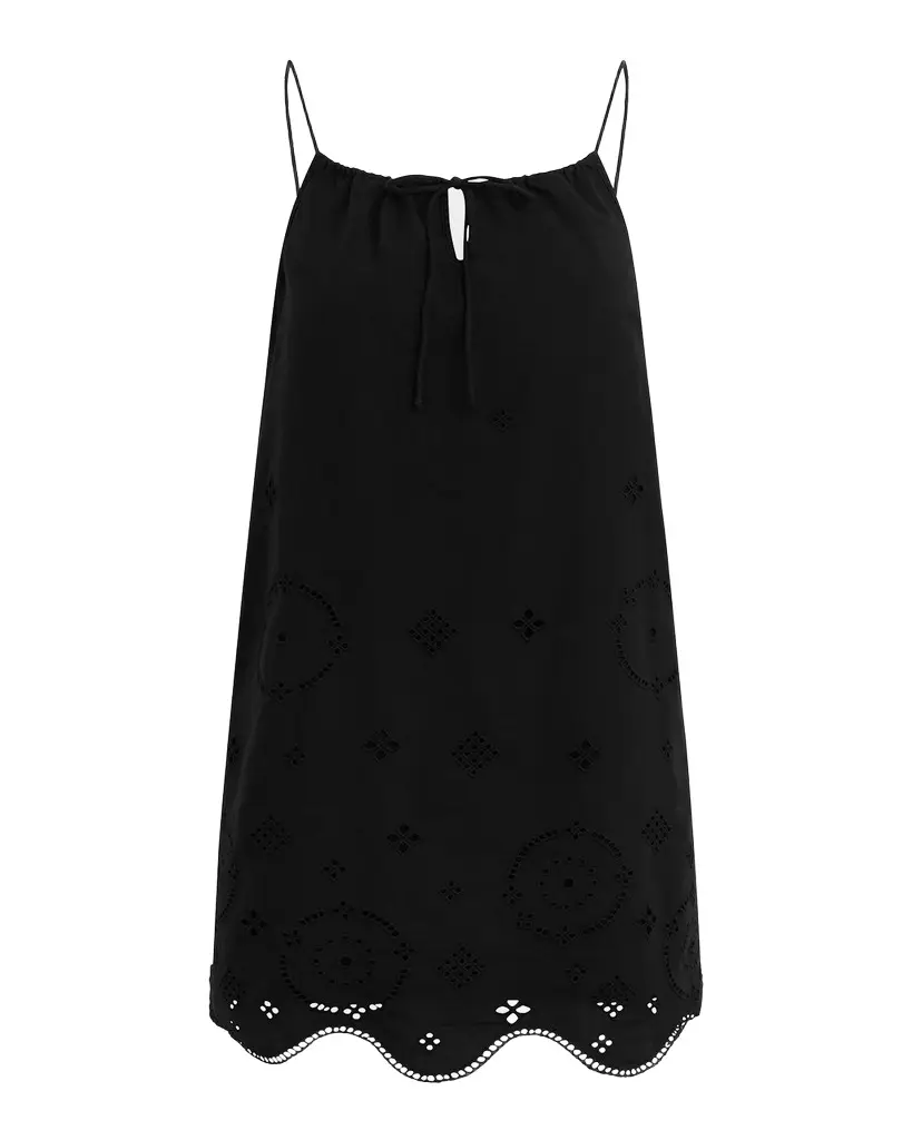Favorite Daughter The Pretty Please Cotton Eyelet Mini Dress | Image 1 Favorite Daughter The Pretty Please Cotton Eyelet Mini Dress | Image 1