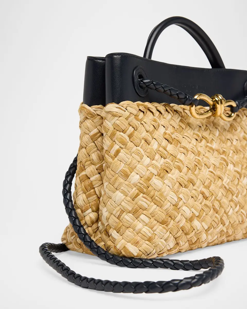Bottega Veneta Andiamo Small Raffia Crossbody Bag | Thumbnail 6 Bottega Veneta Andiamo Small Raffia Crossbody Bag | Thumbnail 6