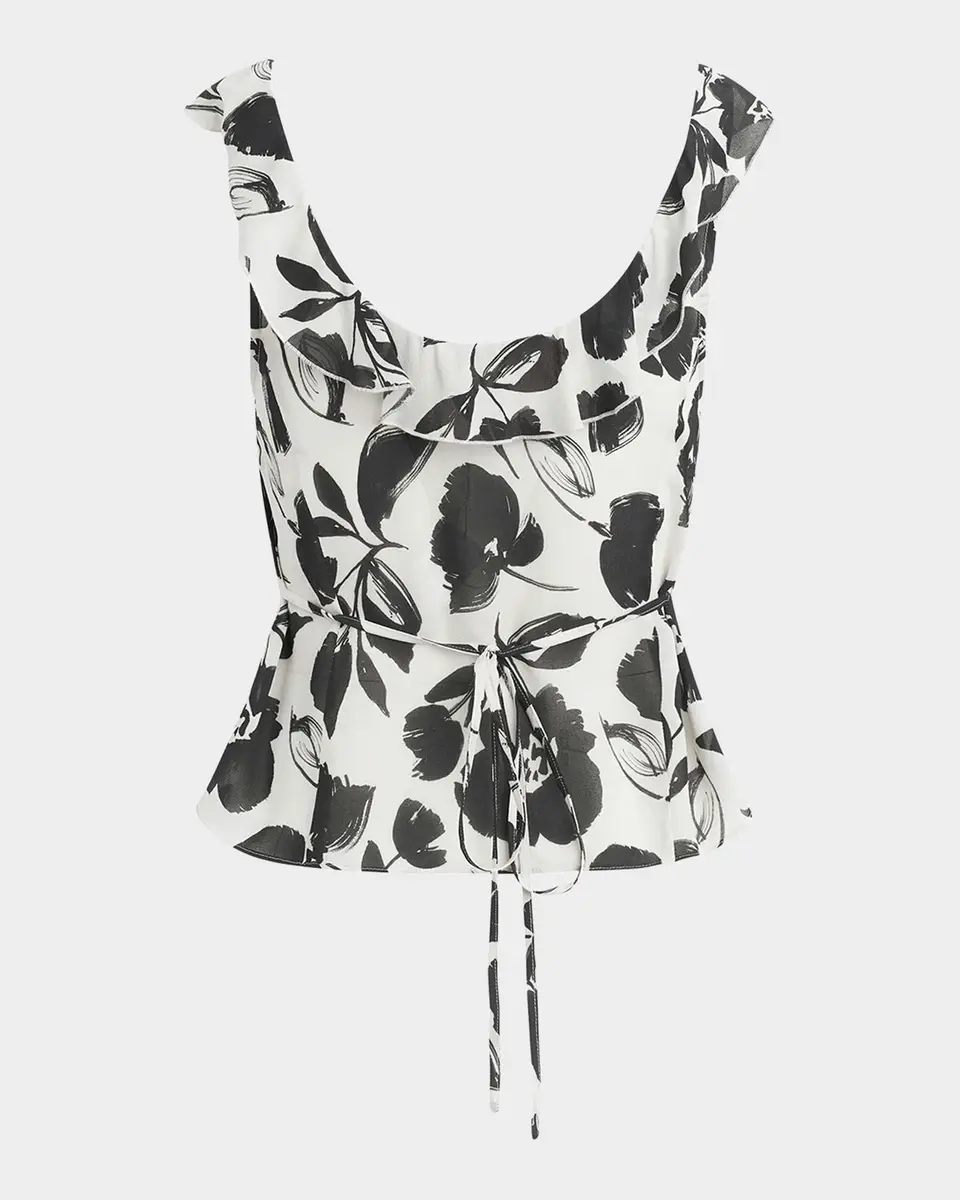 Favorite Daughter The Love Note Ruffled Sleeveless Georgette Top | Thumbnail 5 Favorite Daughter The Love Note Ruffled Sleeveless Georgette Top | Thumbnail 5