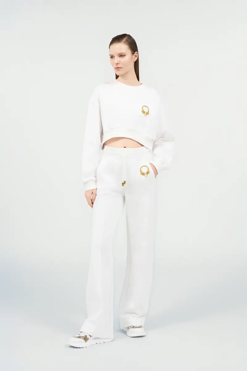 Roberto Cavalli White Roar Trousers | Thumbnail 7 Roberto Cavalli White Roar Trousers | Thumbnail 7