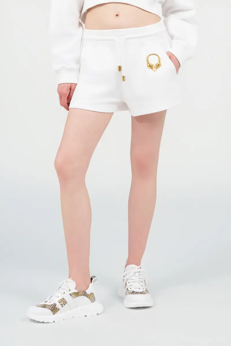 Roberto Cavalli White Roar Shorts | Thumbnail 2 Roberto Cavalli White Roar Shorts | Thumbnail 2