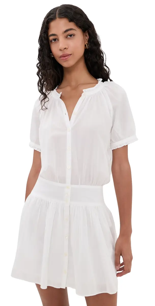 PAIGE Nisha Mini Dress White | Image 1 PAIGE Nisha Mini Dress White | Image 1