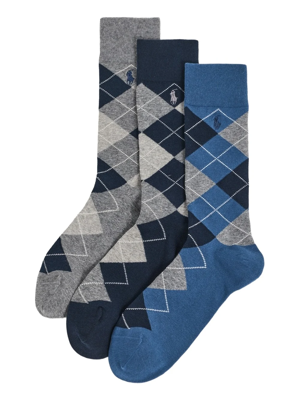 Argyle Slack Socks 3 Pack
