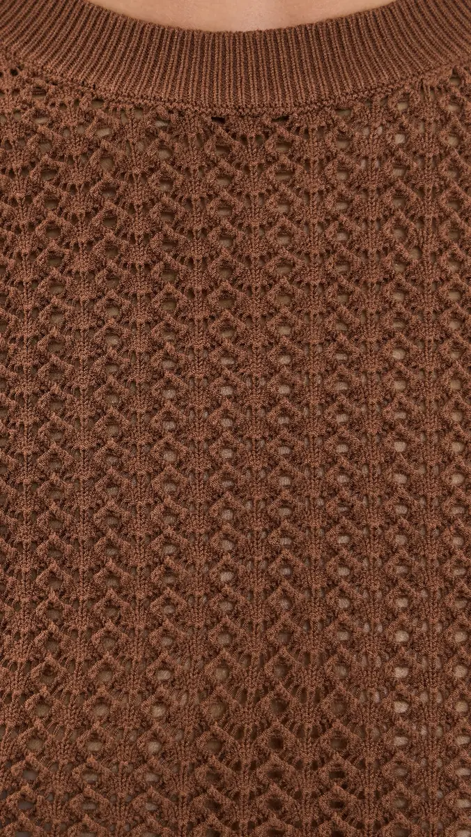 Joe's Jeans The Crochet Baby Tee Chocolate | Thumbnail 6 Joe's Jeans The Crochet Baby Tee Chocolate | Thumbnail 6