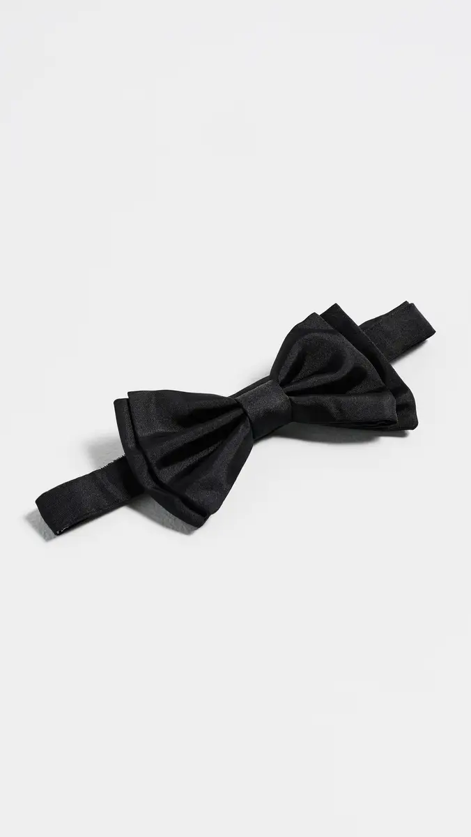 BOSS Silk Jacquard Bow Tie Black One Size | Thumbnail 2