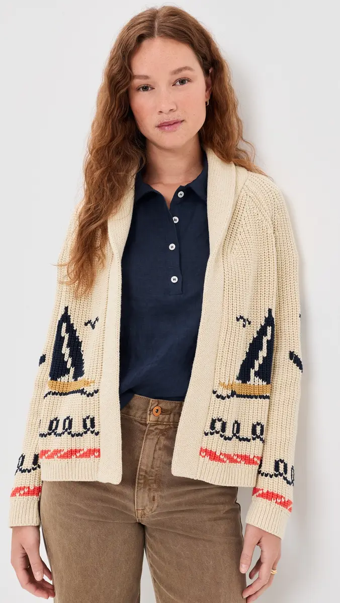 The Great. THE GREAT. The Sailboat Lodge Cardigan | Thumbnail 2 The Great. THE GREAT. The Sailboat Lodge Cardigan | Thumbnail 2