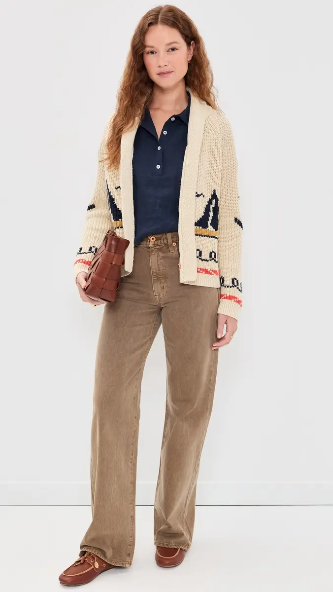 The Great. THE GREAT. The Sailboat Lodge Cardigan | Thumbnail 5 The Great. THE GREAT. The Sailboat Lodge Cardigan | Thumbnail 5