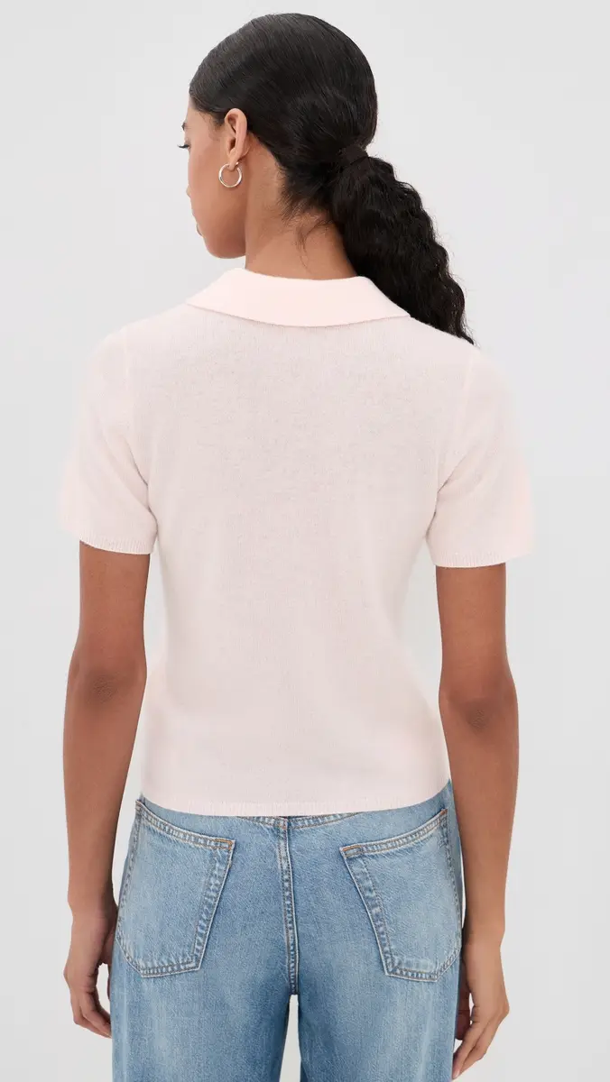 Joe's Jeans Cashmere Short Sleeve Polo Sweater | Thumbnail 3 Joe's Jeans Cashmere Short Sleeve Polo Sweater | Thumbnail 3