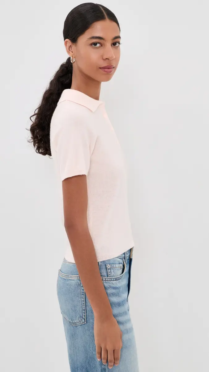 Joe's Jeans Cashmere Short Sleeve Polo Sweater | Thumbnail 4 Joe's Jeans Cashmere Short Sleeve Polo Sweater | Thumbnail 4