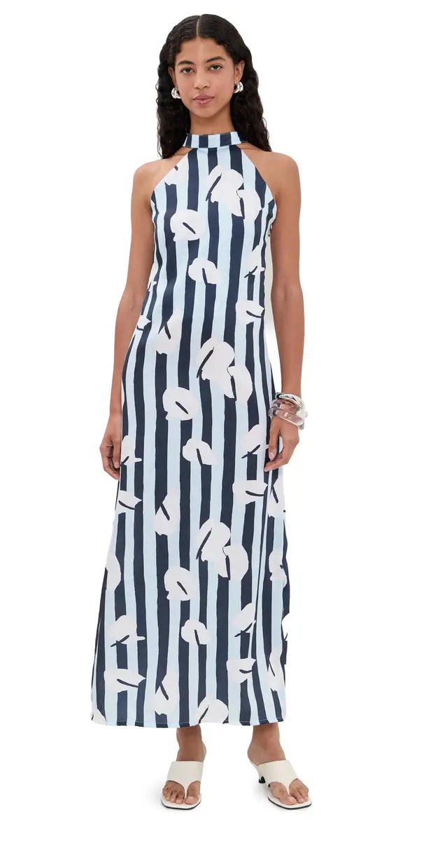 The Lulo Project Carla Maxi Dress Legacy Bloom Blue | Image 1 The Lulo Project Carla Maxi Dress Legacy Bloom Blue | Image 1