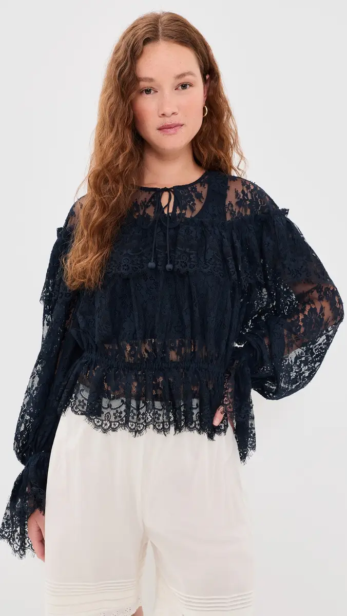 Sea Sharleen Lace Top | Thumbnail 2