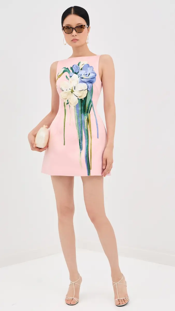 LEO LIN Ali Embroidered Mini Dress | Thumbnail 5 LEO LIN Ali Embroidered Mini Dress | Thumbnail 5
