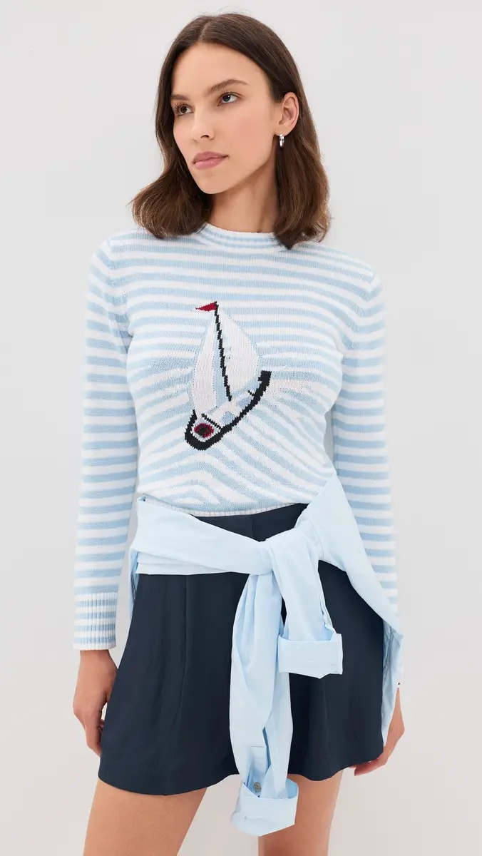 Rowing Blazers Cotton Sailboat Striped Sweater | Thumbnail 2 Rowing Blazers Cotton Sailboat Striped Sweater | Thumbnail 2