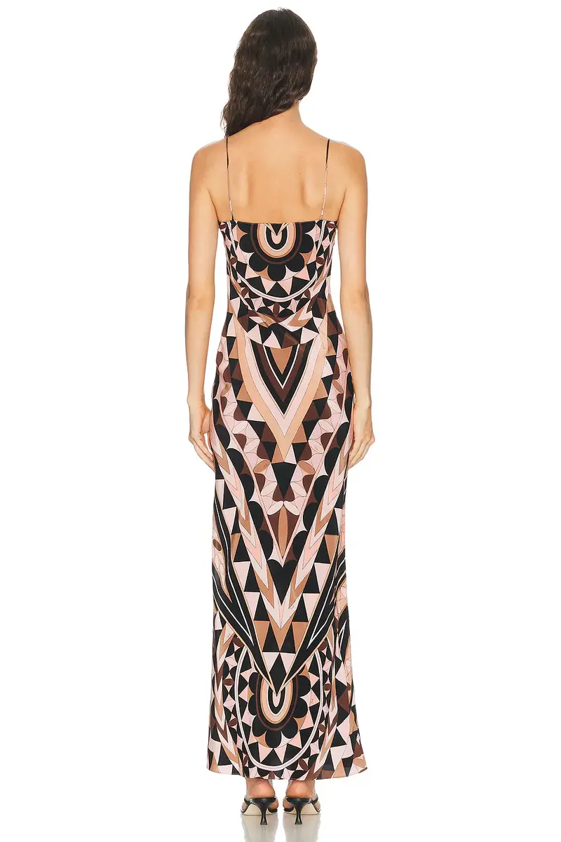PUCCI Crepe De Chine Long Dress | Thumbnail 4 PUCCI Crepe De Chine Long Dress | Thumbnail 4
